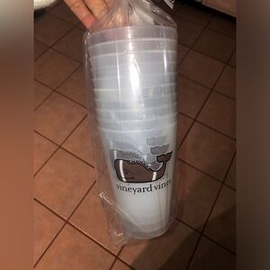 Vineyard vines football whale stacking cups, New